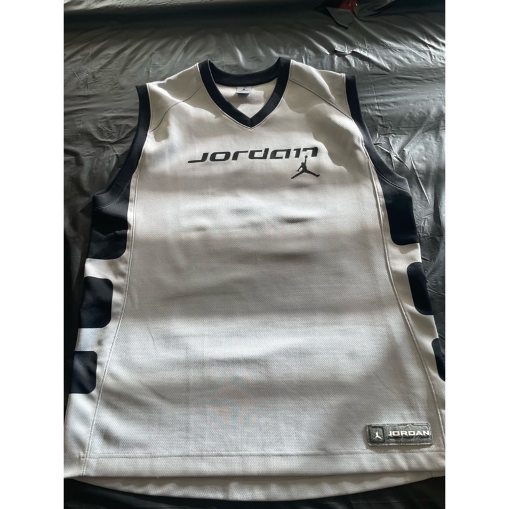 Nike Jordan Gray and Black Jersey